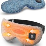 Heated Eye Mask - Cordless Eye Mask for Dry Eyes, FSA - HSA Eligible, Eye Relief, Improved Sleep, Washable Eye Heating pad for Travel and with Replaceable Shell (Gray)